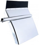 United Pacific 24x24 inch Stainless Steel Quarter Fender Set with Tube Bracket - Competition Series, Model 10585