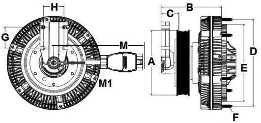 F17-1044-001 HORTON FAN CLUTCH 9910378 9810378