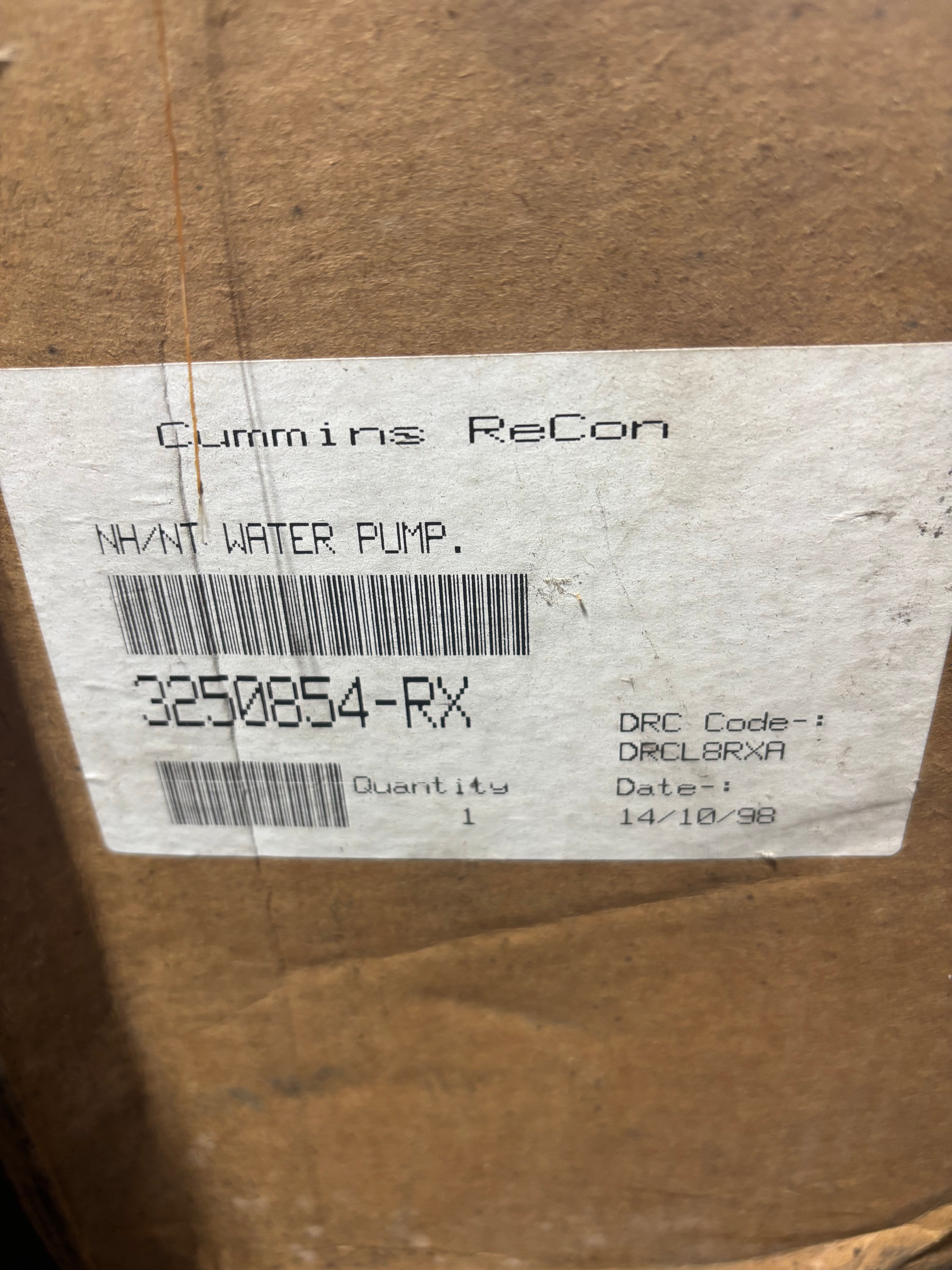 3250854RX Remanufactured Cummins Water Pump