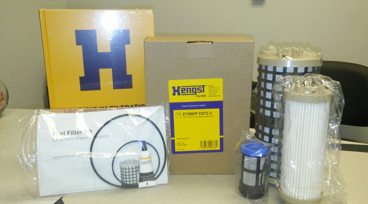 Detroit DD13 OIL, FUEL AND COOLANT FILTER KIT A472 108 05 09,A471 090 06 55, A472 203 02 55-DD13, --HENGST OE