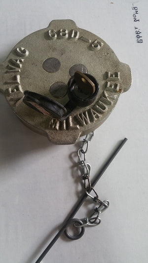 VELVAC 68D-5 diesel fuel cap with key