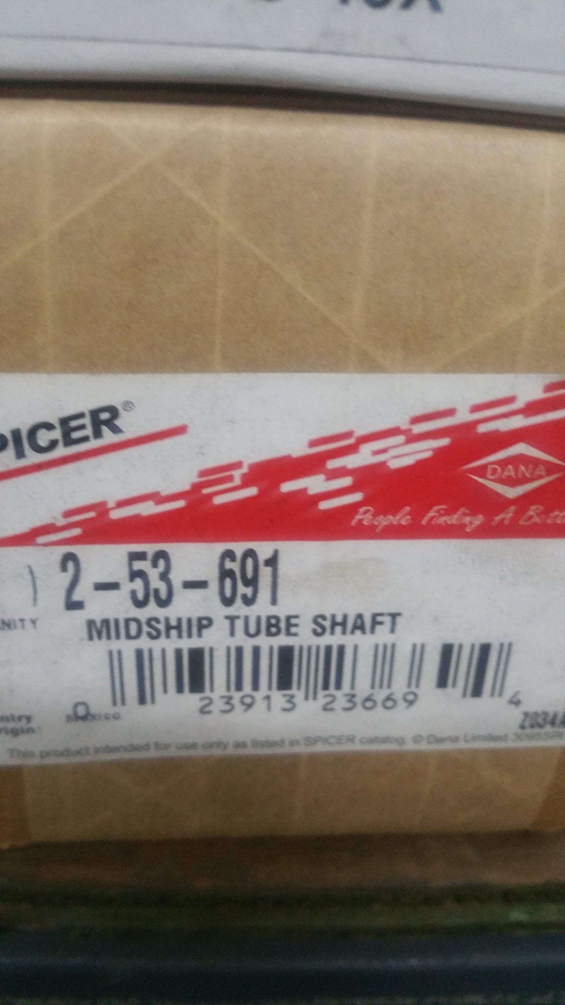 2-53-691 Drive Shaft Midship Stub Shaft
