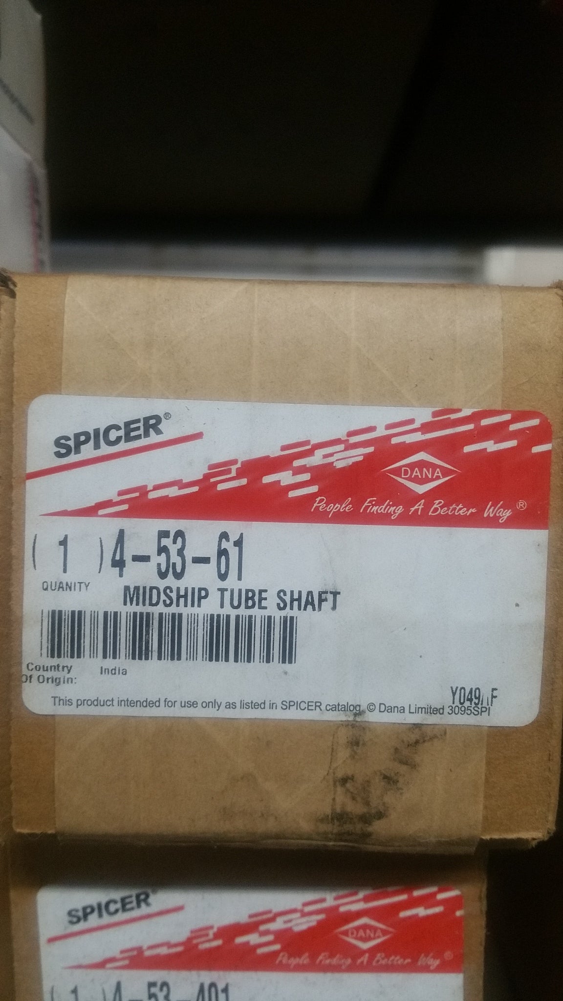 4-53-61 Drive Shaft Midship Stub Shaft