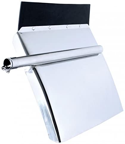 United Pacific 24x24 inch Stainless Steel Quarter Fender Set with Tube Bracket - Competition Series, Model 10585