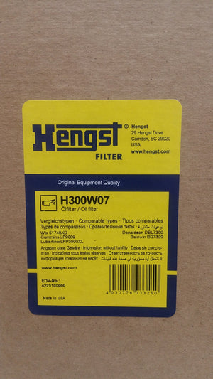 DBL7300, LF9009, LFP300XL, 57148XD, H300W07 HENGST SYNTHETIC OIL FILTER 2 PACK