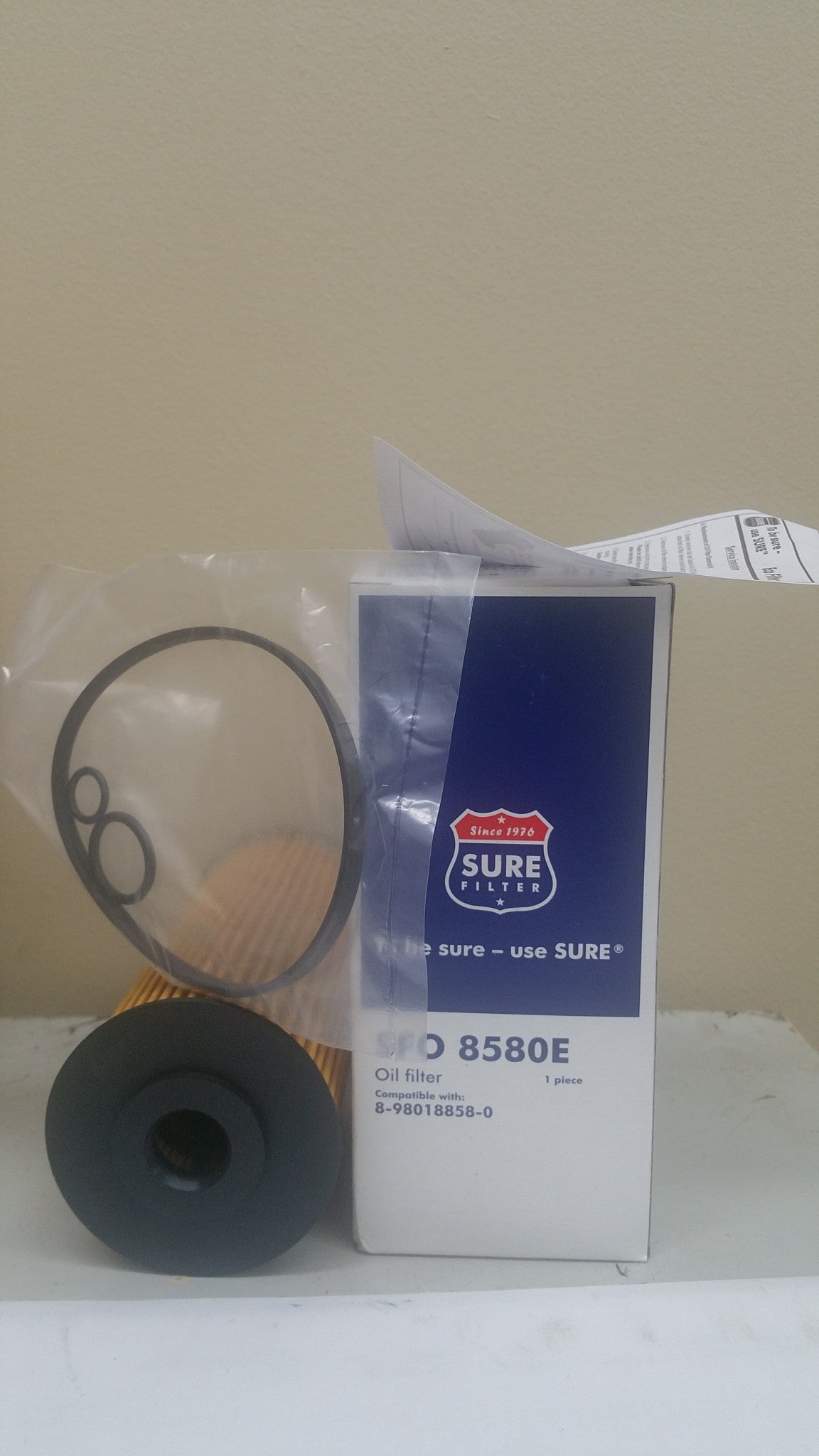 8-98018858-0 4JJJ1 3.0L Isuzu Eco Max oil filter SFO8580E